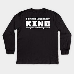 Not My King Kids Long Sleeve T-Shirt